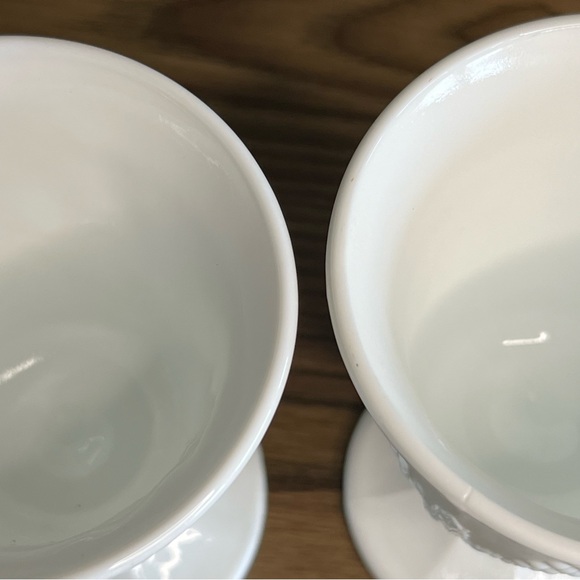 Vtg Milk Glass Goblets - Picture 10 of 10